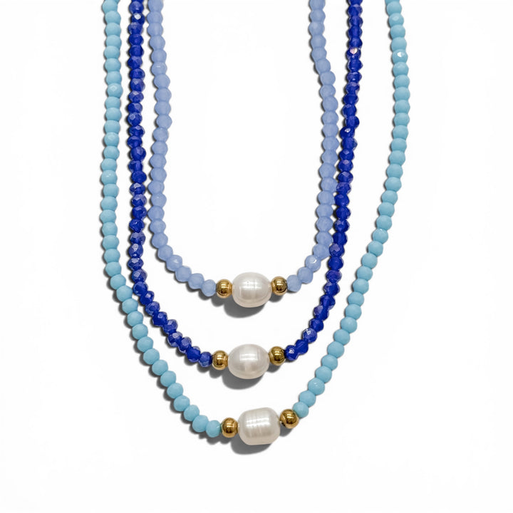 Pearl Pop Crystal Layering Necklace