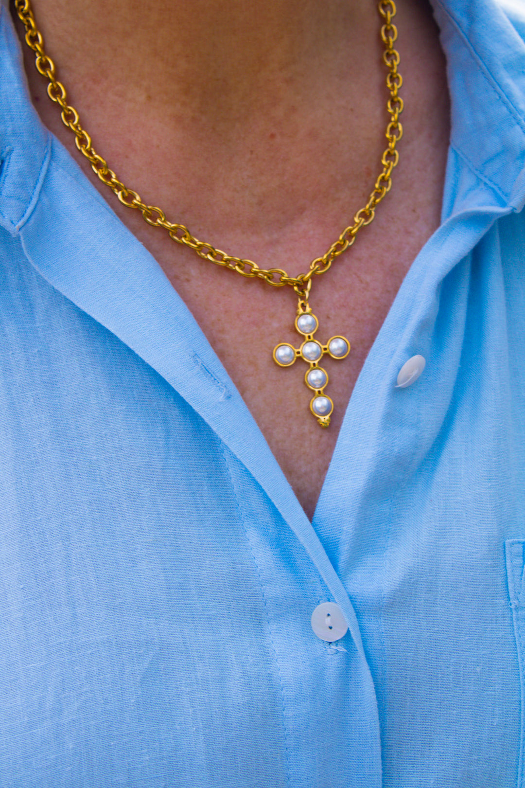 Waverly Cross Necklace