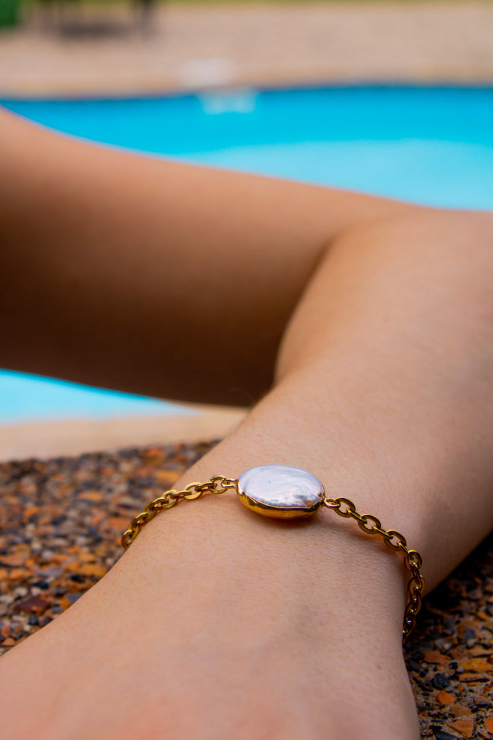 Seylor Coin Pearl Bracelet