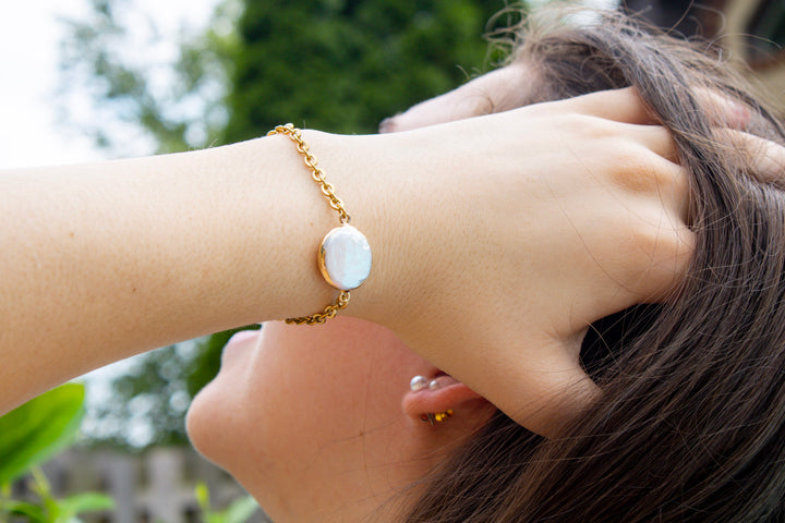 Seylor Coin Pearl Bracelet