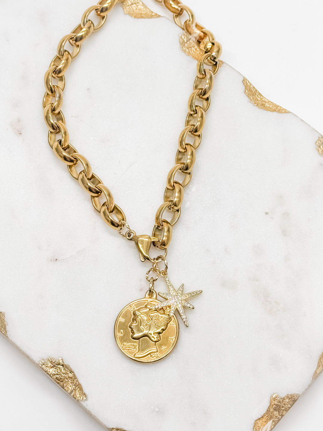 Mercury Coin Charm