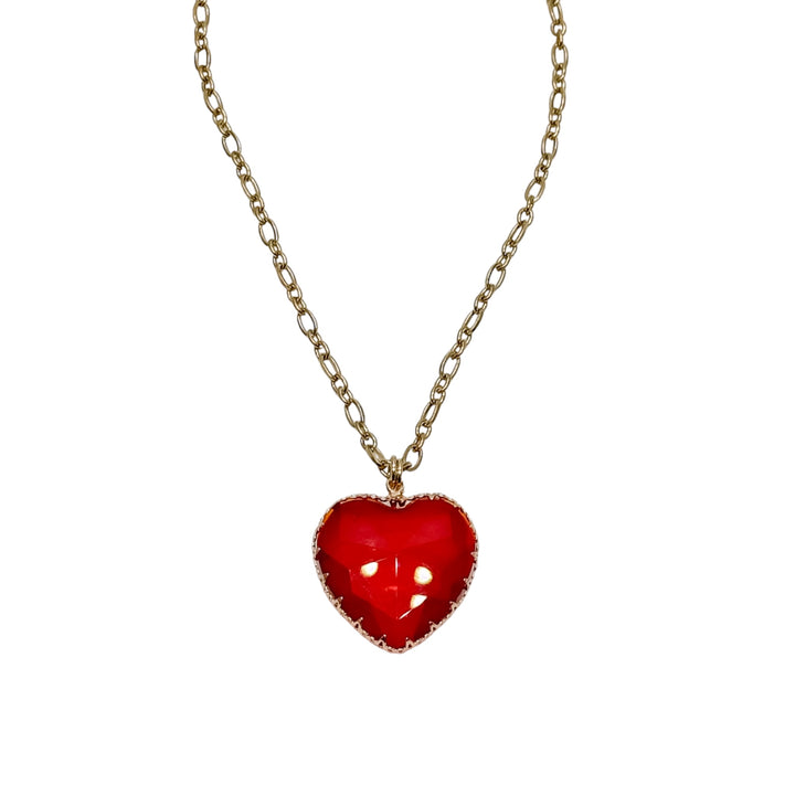 Kick Glass Heart Necklace