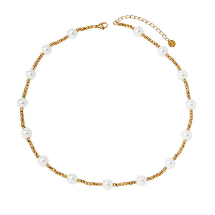 Ansley Beaded Pearl Necklace