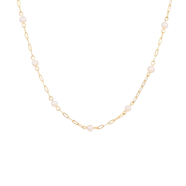 Cameron Pearl Station Necklace