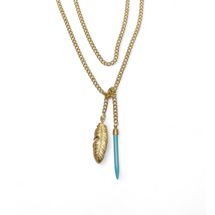 Feather Wrap Necklace