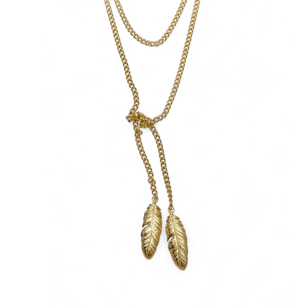 Feather Wrap Necklace