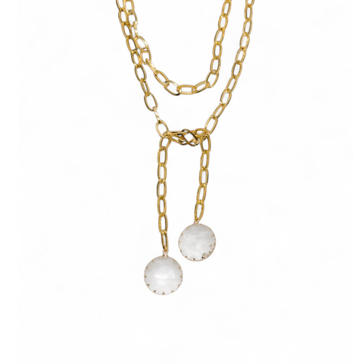 Crystal Gem Wrap Necklace
