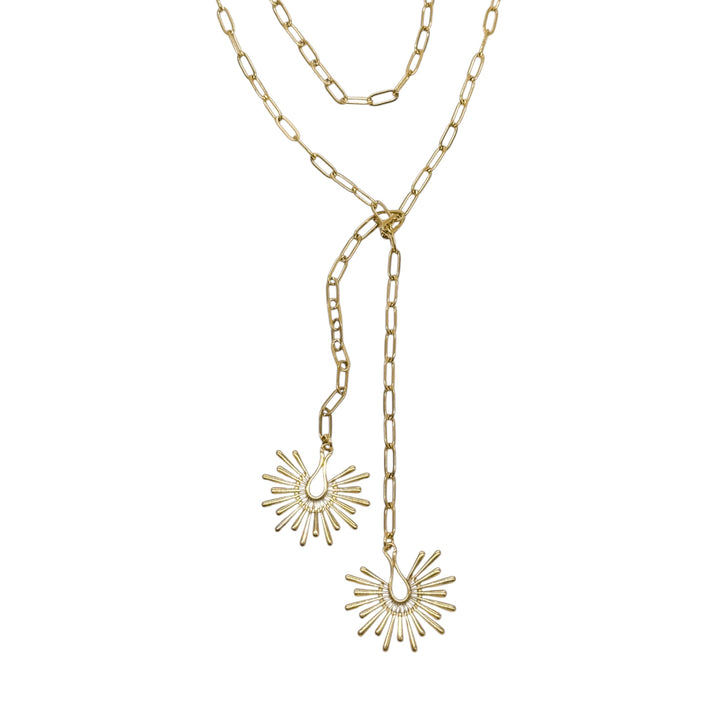 Sun Ray Wrap Necklace