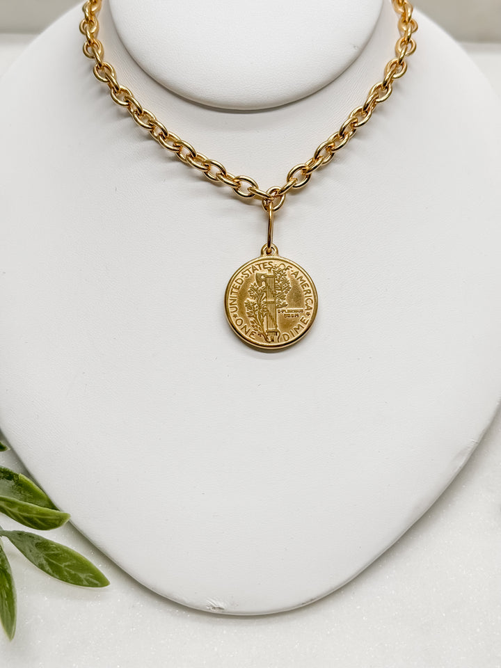 Liberty Replica Coin Necklace