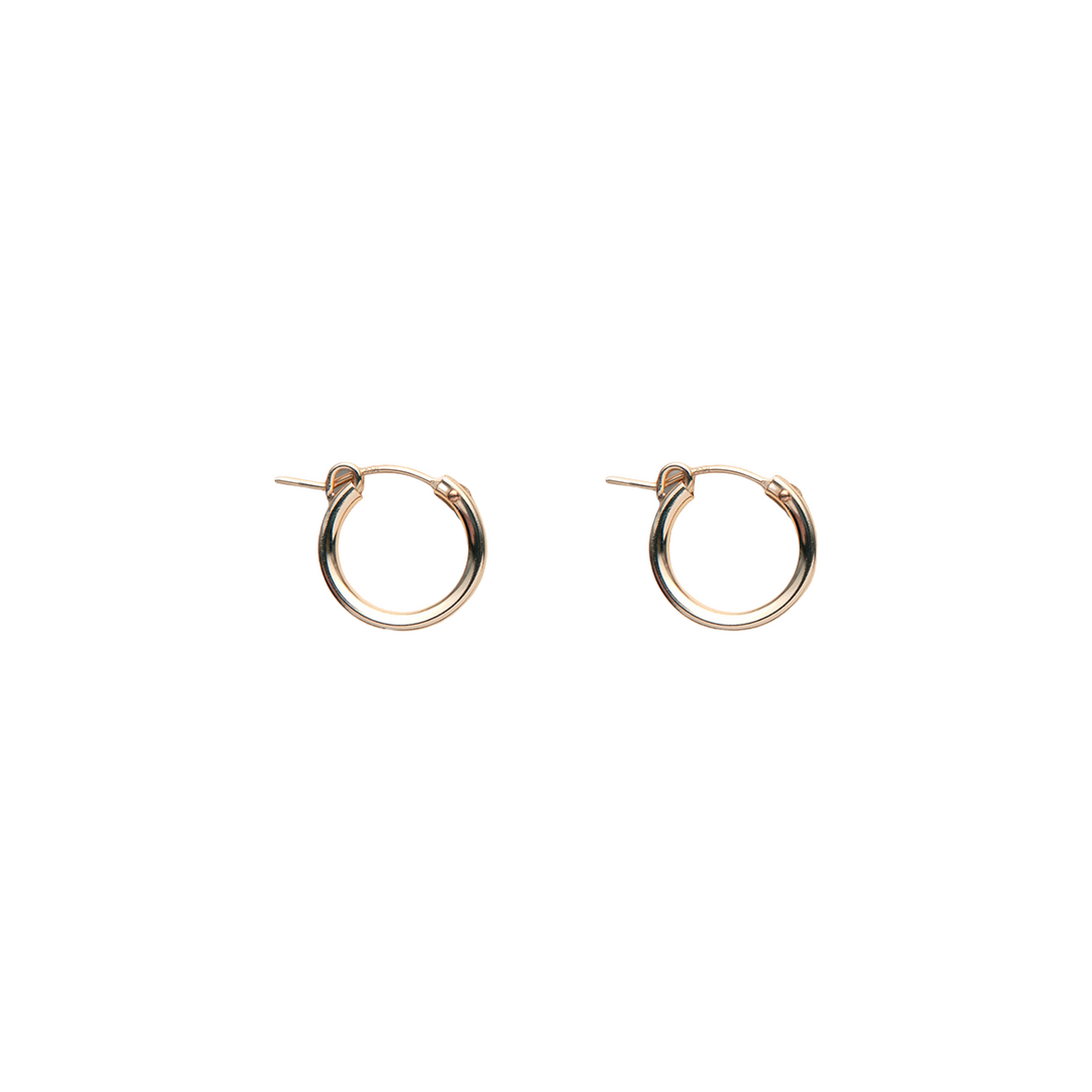 Everyday 15 mm Eurowire Hoop Earrings in Gold-Filled