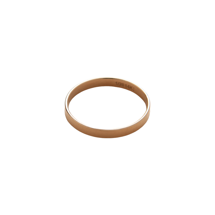 Flat Stacking Ring in Gold-Filled