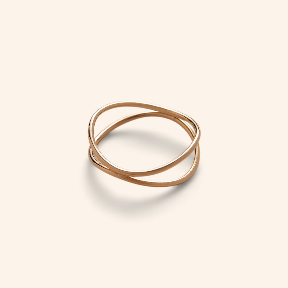 Wave Ring in Gold-Filled