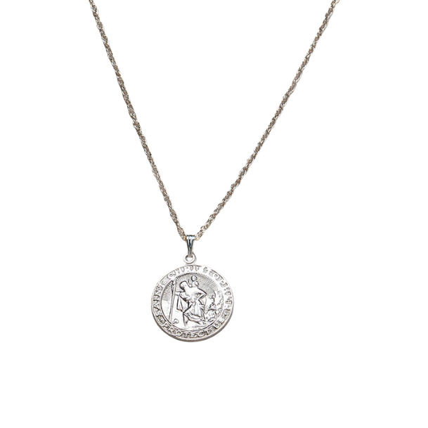 St. Christopher Medal Necklace in Gold-Filled