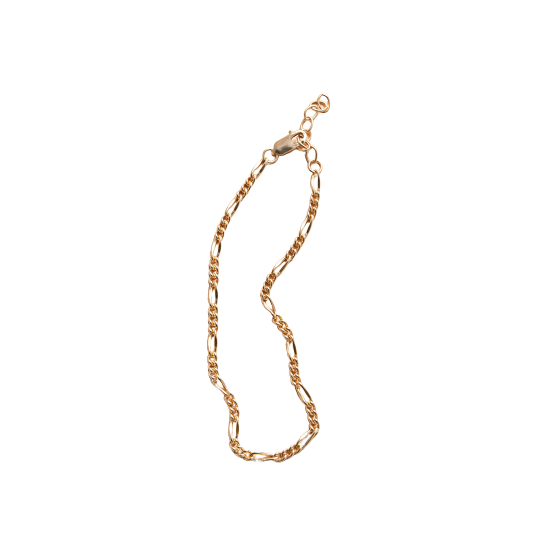 Figaro Chain Bracelet in Gold-Filled