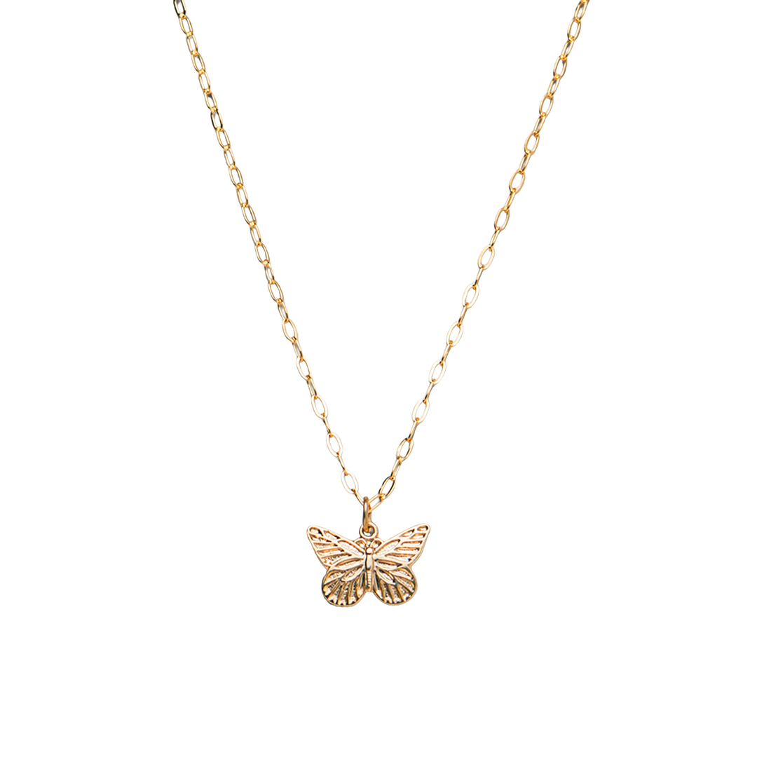 Butterfly Necklace in Gold-Filled