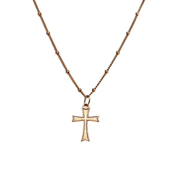 Classic Cross Necklace in Gold-Filled