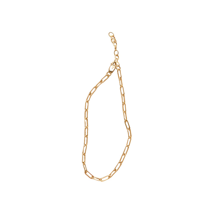 Paperclip Smaller Link Bracelet in Gold-Filled