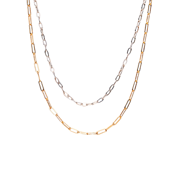 TwoLayer Paperclip Necklace Idlewild Everyday